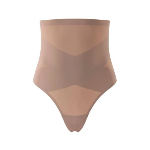 Women's High Waist Tummy Control Thong Shapewear Seamless Body Shaper Hip Lifter Waist Cincher