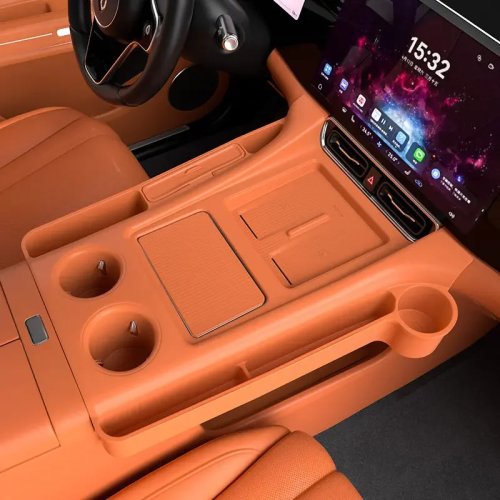 Silicone Protective Pad for SERES AITO M7 M8 2026 Central Control Wireless Charging Storage Box - Car Interior Modification