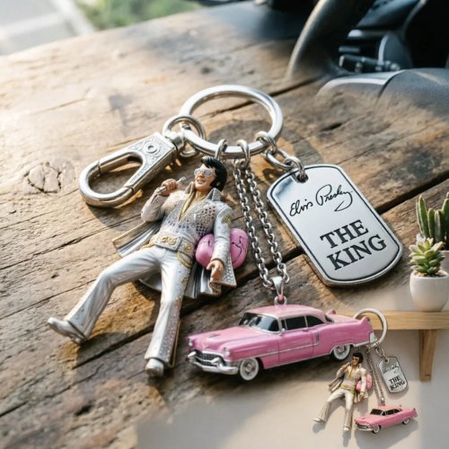 Michael Jackson Keychain, Classic Dance King Pendant Key Ring, Fashion Singer Key Chain, Creative Gift for Men Women