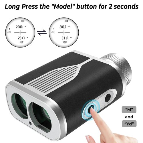 Telémetro de Golf Portátil de Alta Precisión con Pantalla LCD, Monocular, Inclinación, Mini Telémetro para Exteriores