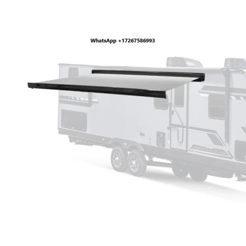 Two-Mode Electric RV Awning – Heavy Duty Waterproof UV-Resistant PVC Camper Caravan Awning
