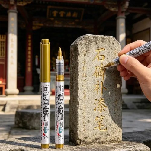 Colorful Tombstone Marker Pen Stone Touch Up Pen For Restoring Grave Inscription