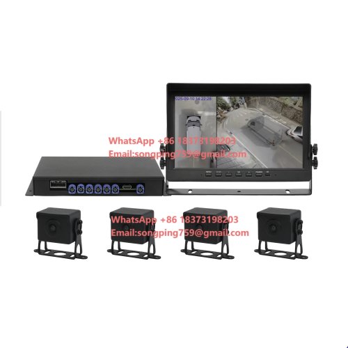 Système de caméra DVR 3D 360° vue d'oiseau pour camping-car, van, RV et motorhome avec moniteur de vision panoramique