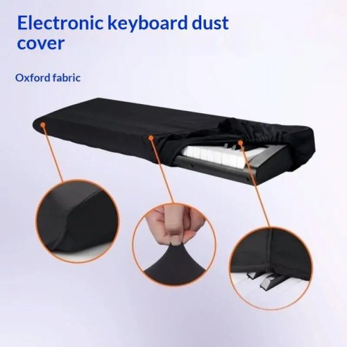 Funda Protectora para Piano Digital de 61/88 Teclas - Tela Ligera Delgada, Transpirable, Disipadora de Calor, Antipolvo para Teclado