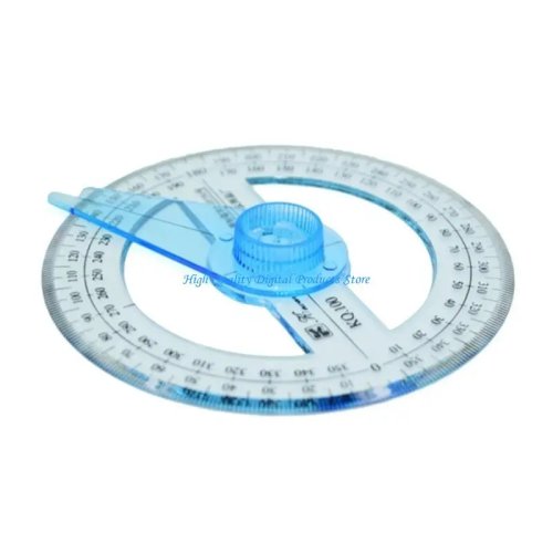 U2JE Circle Protractor 360 Degree Plastic Protractor for School Classroom