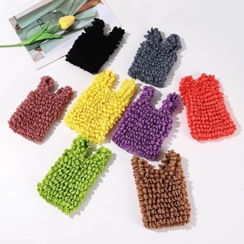 Túi Bubble Mới Mở Rộng Gấp Gọn Xếp Ly Co Giãn Mini Túi Mua Sắm Dung Tích Lớn Đàn Hồi Di Động Túi Xách Tay Túi Đựng Đồ