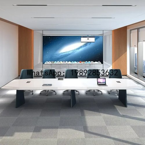 Großer Büro-Konferenztisch – langer Tisch für Schulung & Empfang, Innenbereich Büromöbel
