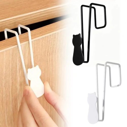 Over-Door Hook No Drill Nail-Free Stable Heavy Duty Space-Saving Hanger for Bedroom