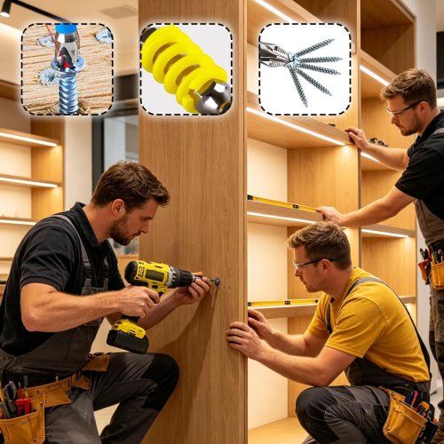 Ensemble de 4 embouts magnétiques pour perceuse, colorés à ressort, en acier allié antidérapant pour voiture et bricolage maison