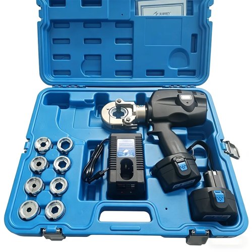 BC-706/22 คีมย้ำไฮดรอลิกอัดขั้วต่อสายไฟมืออาชีพ 60kN ใช้แบตเตอรี่ สำหรับขั้วต่อและข้อต่อสายไฟ