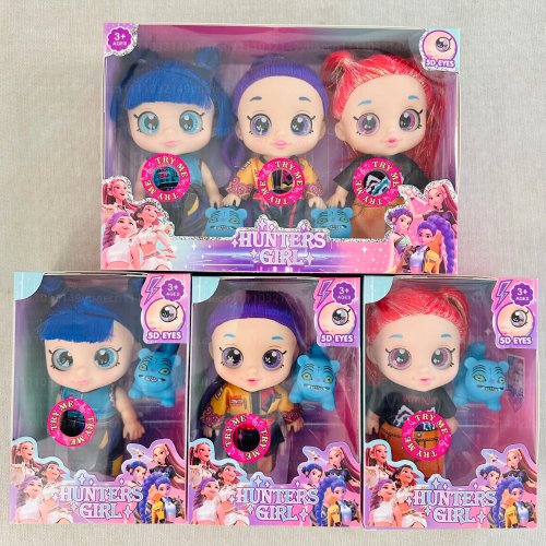 Figurines d'action Anime Girls Lumi Mila Zoi Witch Hunter, set de poupées en vinyle articulées 7 pouces avec musique, cadeau pour fans anniversaire