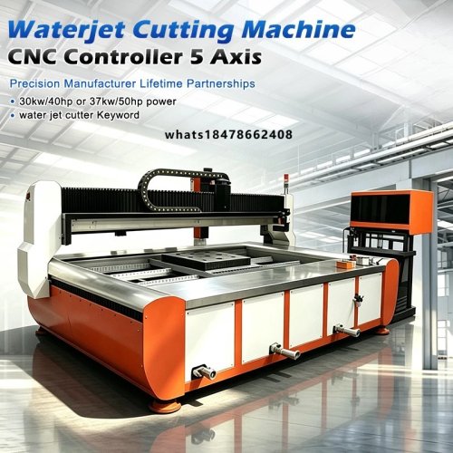 5 Axis CNC Waterjet Cutting Machine 60000psi Ultra High Pressure Abrasive Water Jet Cutter for Stone Glass Metal Marble