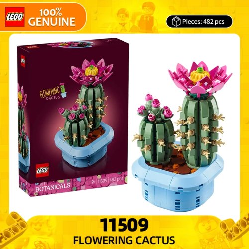 LEGO Building Blocks Flower Plant Series 11509 Flowering Cactus Educational Toy for Kids