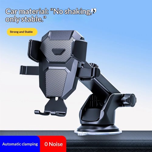 New Multi-Functional Car Phone Holder with Auto Lock, Telescopic Suction Cup, Air Vent Mount