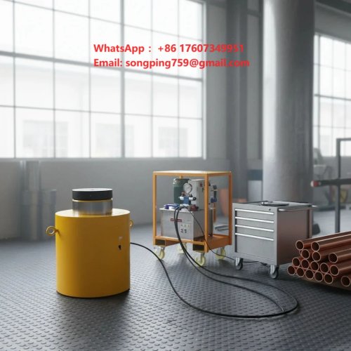 Gato Hidráulico de Cilindro de Acero Aleado Alta Capacidad 800T, Carrera 250mm, Altura Máx. 930mm para Construcción Naval y Centrales Eléctricas