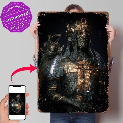 Dante's Inferno 3D Texture Metal Poster – Custom Wall Art Tin Sign, Gift for Man Cave, Home & Room Decor