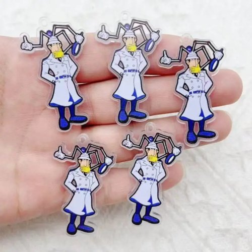 10 ชิ้นจี้ acrylic การ์ตูนน่ารักสำหรับทำเครื่องประดับ DIY, จี้ห้อยคอ, อุปกรณ์ทำมือ