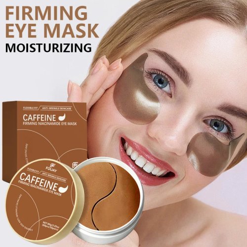 FDUAY Caffeine Eye Patches Set of 30 Brightening Firming Under-Eye Skincare with Caffeine Niacinamide for a Refreshed Look