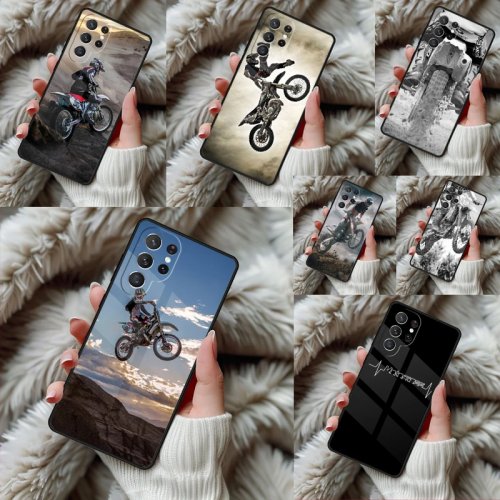 Motocross Moto Bike Phone Case for Samsung Galaxy S24 S25 S26 Ultra S22 S23 Plus S21 S20 FE Note10 TPU Cover