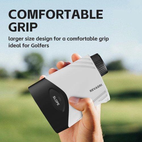 REVASRI 1000 Yards Golf Laser Rangefinder with Magnetic Slope Compensation, Flag Lock, Vibration, USB-C Rechargeable for Golfers