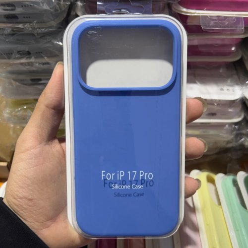 Official Liquid Silicone Skin Feel Case for iPhone 17 Air 14 15 16 17 Pro Max Solid Candy Color with Box