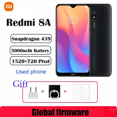 Xiaomi Redmi 8A Smartphone 4G 64GB Versione Globale 5000mAh 6,22" Snapdragon 439 12MP 18W Riconoscimento Facciale Telefono Usato