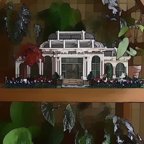 Set de Bloques de Construcción Jardín Creativo, Kit DIY, Regalo de Cumpleaños Perfecto, Modelo de Casa Botánica, Juguete Educativo