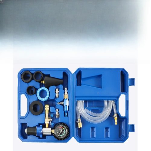 12-Piece Car Cooling System Vacuum Refill Kit, Antifreeze Filler Tool Set, Aluminum Alloy Auto Maintenance Tools