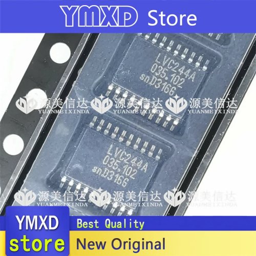 10pcs 74LVC244APW LVC244A Octal Buffer Line Driver IC, TSSOP-20, Non-Inverting, New Original