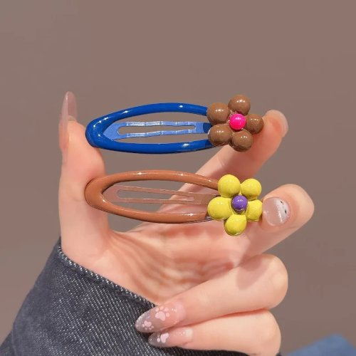 Cute Flower Hair Clip for Women 2025 New High-End Forehead & Side Bangs Clip Premium Hair Clip