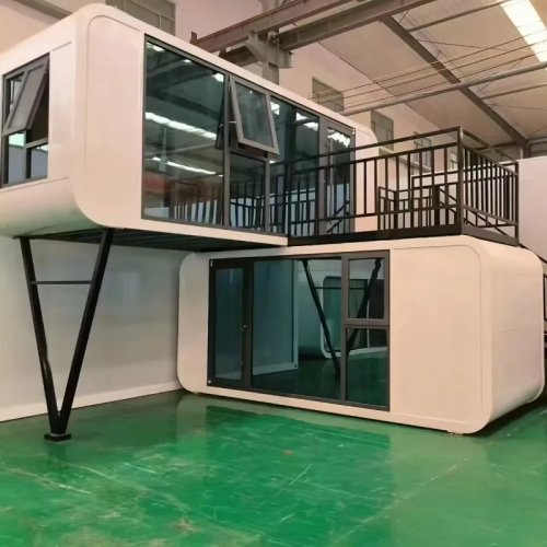 Apple Pod Cabins Modern Villa Style Modular Capsule House Fully Furnished Insulated Prefab Unit for High-End Residential Custom