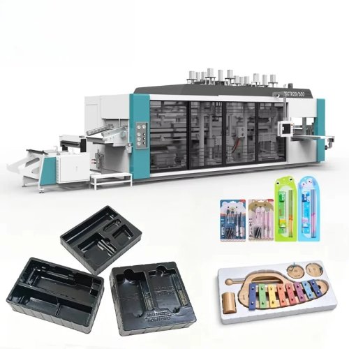Custom Full-Automatic Four-Station Thermoforming Machine for Plastic Blister Vacuum Forming - Industrial Equipment