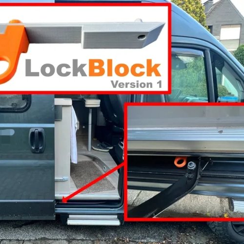 Sliding Door Stop for Fiat Ducato Citroen Jumper Renault Boxer – Camper Van RV Door Obstruction Accessories, Brand New