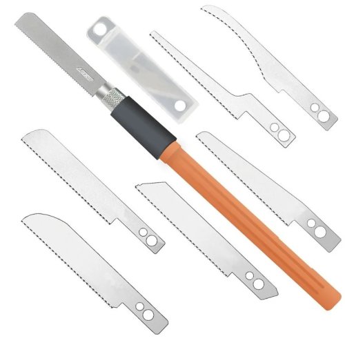 Gergaji Tangan Mini Presisi untuk Hobi & DIY - Alat Kerajinan Model dengan 8 Mata Gergaji