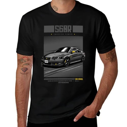 เสื้อยืด CarCorner Swedish Brick S60R – เสื้อยืดลำลองไซส์ใหญ่