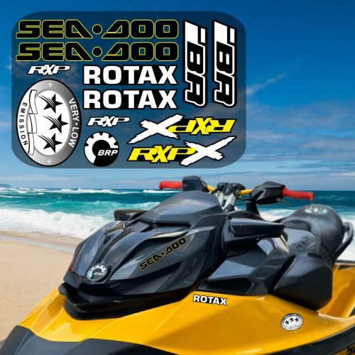 Pegatinas para Jet Ski Sea-Doo RXP300 RXP260 - Calcomanías Impermeables IBR ROTAX RxpX para BRP