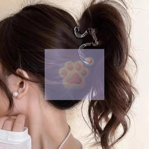 Curved Hairpins for Women - Anti-Breakage High Ponytail Fixer, Sturdy Hair Accessories for Curly Hair