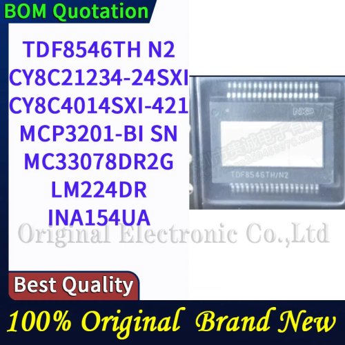 TDF8546TH N2 CY8C21234-24SXI CY8C4014SXI-421 MCP3201-BI SN MC33078DR2G LM224DR INA154UA PC Shell ICチップ