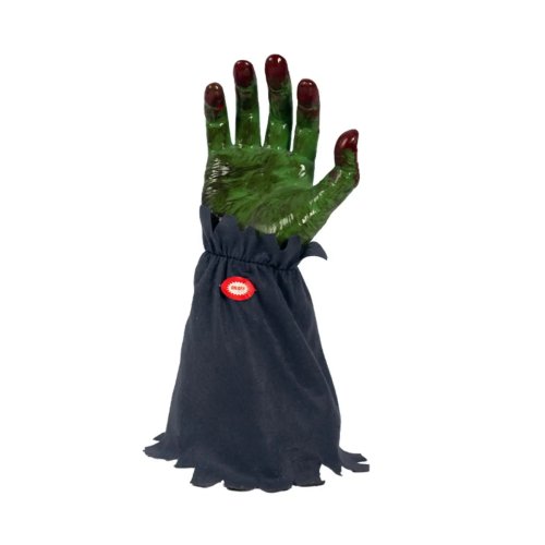 Prop Tangan Bergerak Halloween, Dekorasi Pesta Seram Elektrik dengan Sakelar Mudah untuk Rak & Meja Display Berhantu