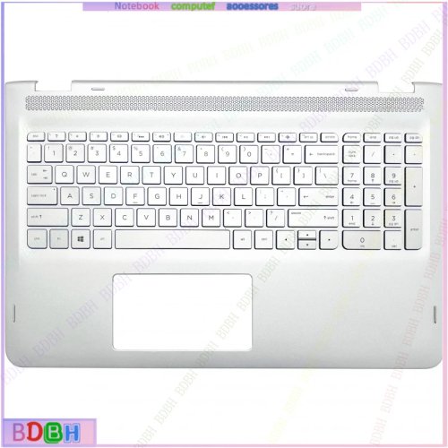 New Original US Keyboard for HP ENVY X360 15-AQ M6-AQ 15T-AR TPN-W119 Laptop Palmrest Upper Cover Top Case Backlit KB857283-0