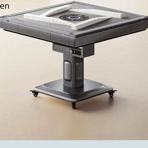 Modern Minimalist Automatic Folding Mahjong Table with Anti-Tip and Bass Cyclone