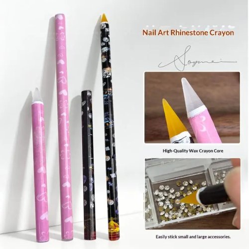 ดินสอแวกซ์ทำเล็บแบบแม่นยำ - เครื่องมือคีบ Rhinestone แบบไม่สัมผัสสำหรับ DIY และซาลอน
