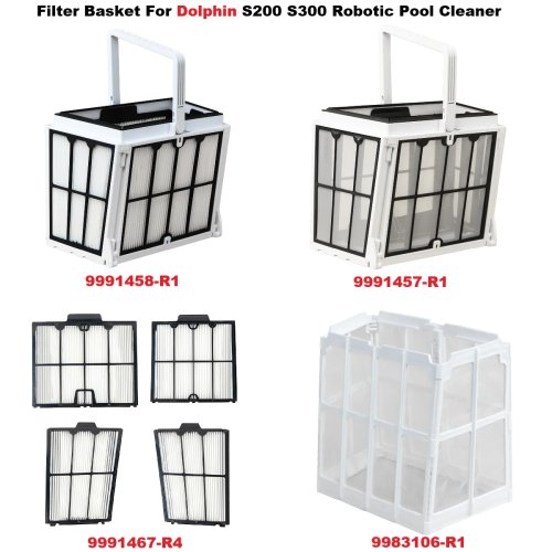 Canasta de filtro Nautilus CC Pro para limpiador robótico de alberca Dolphin Proteus DX4 Plus, Advantage Ultra, S200 S400 M600 E30 E35 T35 T45