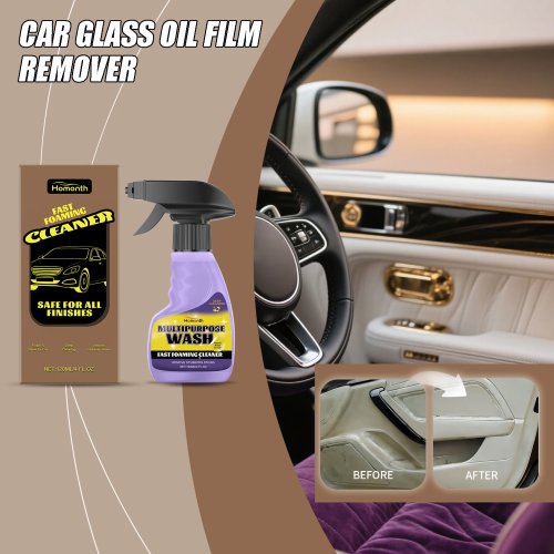 Multipurpose Car Glass Cleaner – Oil Film Remover for Windshield, Rearview Mirror & Car Body