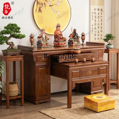Massiver chinesischer Altartisch aus Holz - Traditioneller Räuchertisch