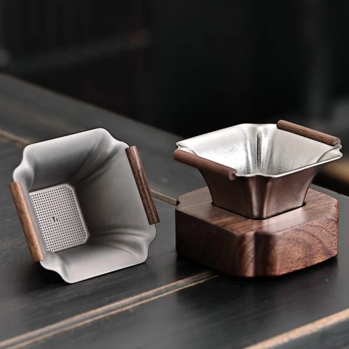 Titanium Tea Strainer & Filter - Household Tea Set Accessory for Health & Hygiene
