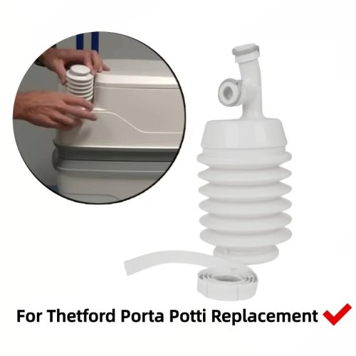 Kit de fuelle de descarga push de repuesto para Thetford Porta Potti modelos 165/145/365/345/335 – Refacciones para caravana y camper