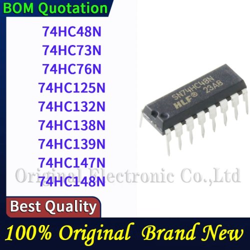 Circuitos integrados lógicos serie 74HC en encapsulado DIP - 74HC48N 74HC73N 74HC76N 74HC125N 74HC132N 74HC138N 74HC139N 74HC147N 74HC148N