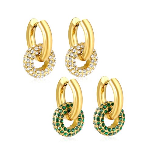 Pendientes con colgante de donut de estilo vintage para niñas, perfectos para fiestas y reuniones, accesorio de joyería de alta gama