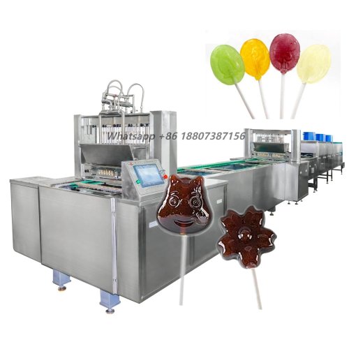 Small Hard Flat Lollipop Making Machine Candy Production Line